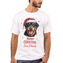 Rottweiler Dog wie Weihnachten