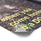 Rottweiler Dog's Liebe Poster (Ecke)