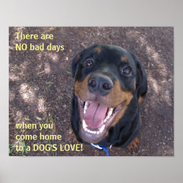 Rottweiler Dog's Liebe Poster