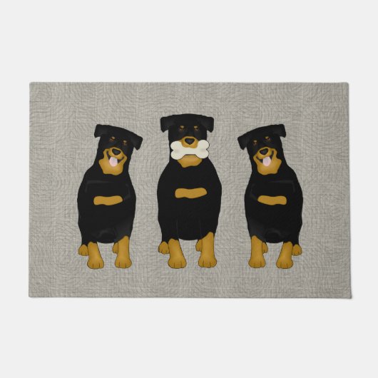 Rottweiler Doormat Fußmatte (Vorderseite)