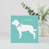 Rottweiler Doppy Puppy Dankeskarte (Stehend Vorderseite)