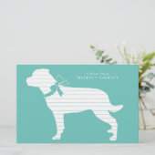 Rottweiler Doppy Puppy Rottie Briefpapier (Stehend Vorderseite)