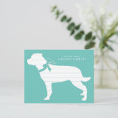 Rottweiler Doppy Puppy Rottie Dankeskarte (Stehend Vorderseite)