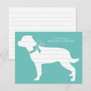 Rottweiler Doppy Puppy Rottie Dankeskarte