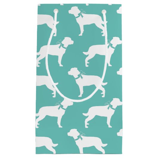 Rottweiler Doppy Puppy Rottie Kleine Geschenktüte (Vorderseite)