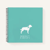 Rottweiler Doppy Puppy Rottie Notizblock (Vorderseite)