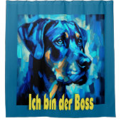 Rottweiler Duschvorhang (Vorderseite)