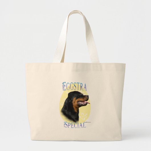 Rottweiler Eggstra Special Jumbo Stoffbeutel (Vorne)