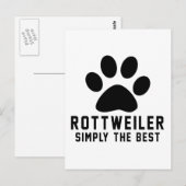 Rottweiler Einfach das Beste Postkarte (Vorne/Hinten)