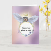 Rottweiler Engelsschrei in der Blume Karte (Gelbe Blume)