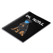 Rottweiler ew people dog wearing face mask notizblock (Linke Seite)