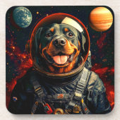 Rottweiler Explores Getränkeuntersetzer (Vorderseite)