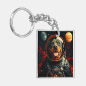 Rottweiler Explores Schlüsselanhänger (Vorderseite links)