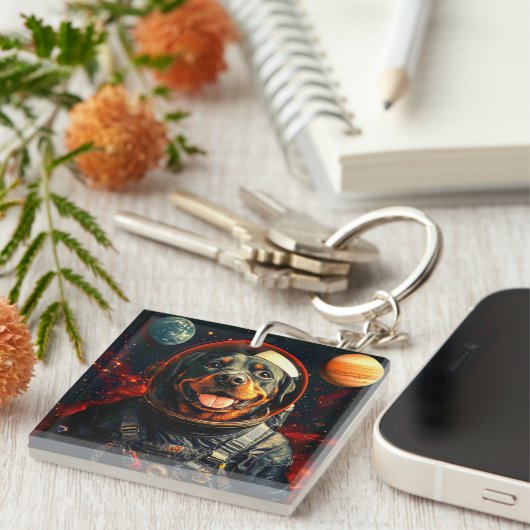 Rottweiler Explores Schlüsselanhänger (Vorderseite rechts)