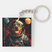 Rottweiler Explores Schlüsselanhänger (Rückseite)