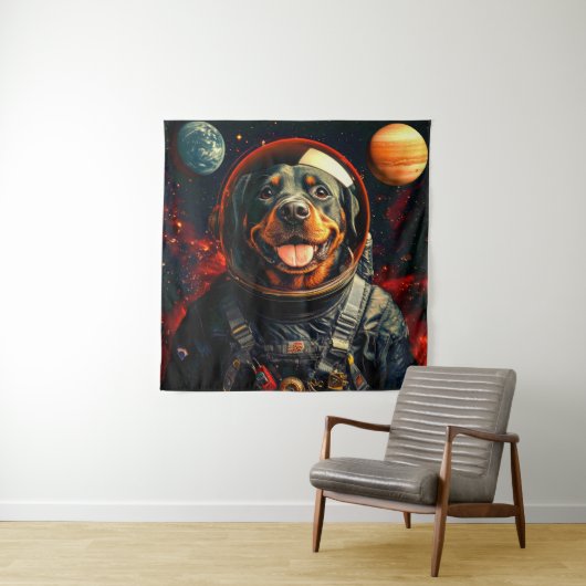Rottweiler Explores Wandteppich (Beispiel)
