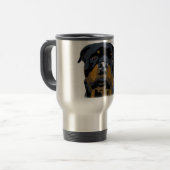 Rottweiler Eyes Reisebecher (Vorderseite Links)