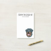 Rottweiler-Fan Post-it Klebezettel (Auf Schreibtisch)