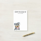 Rottweiler-Fan Post-it Klebezettel (Auf Schreibtisch)