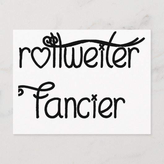 Rottweiler Fantasy Postkarte (Vorderseite)