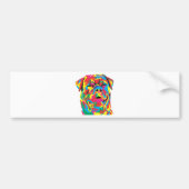 rottweiler Farbe Autoaufkleber (Vorne)
