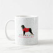 Rottweiler Feliz Naughty Dog Christmas Design Kaffeetasse (Links)