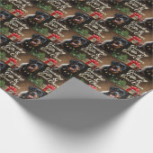 Rottweiler Festtage Weihnachten Geschenkpapier (Ecke)