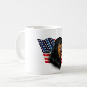 Rottweiler-Flagge Kaffeetasse (Vorderseite Links)