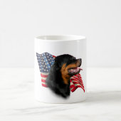 Rottweiler-Flagge Kaffeetasse (Mittel)