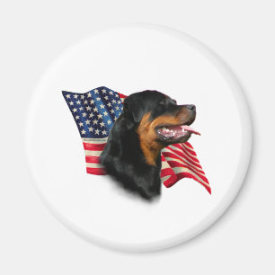 Rottweiler-Flagge Magnet