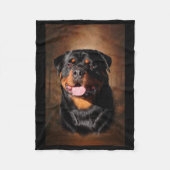 Rottweiler Fleece-Decke Fleecedecke (Vorderseite)