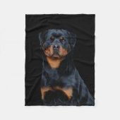 Rottweiler fleecedecke (Vorderseite)