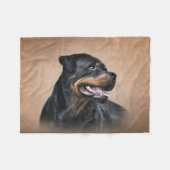 Rottweiler Fleecedecke (Vorderseite (Horizontal))