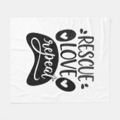 Rottweiler Fleecedecke (Vorderseite (Horizontal))