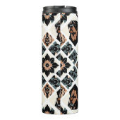 Rottweiler Floral Geometric Pattern Thermosbecher (Rückseite)