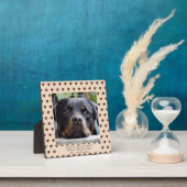 Rottweiler Foto Name Pet Memorial Keepake hinzufüg Fotoplatte (InSitu)