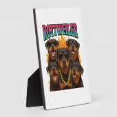 Rottweiler Fotoplatte (Seite)