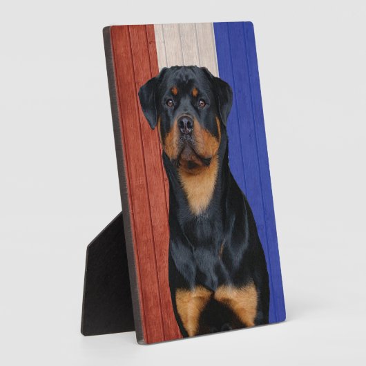 Rottweiler Fotoplatte (Seite)