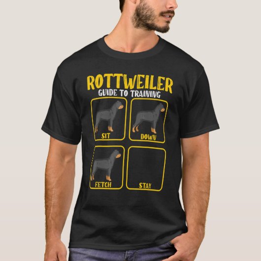 Rottweiler-Führer zum Training von Hunden Rottweil T-Shirt (Vorderseite)