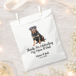 Rottweiler Full Color Pet Wedding Geschenktütchen