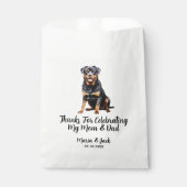 Rottweiler Full Color Pet Wedding Geschenktütchen (Vorderseite)
