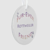 Rottweiler Furever Friend Ornament (Vorderseite)