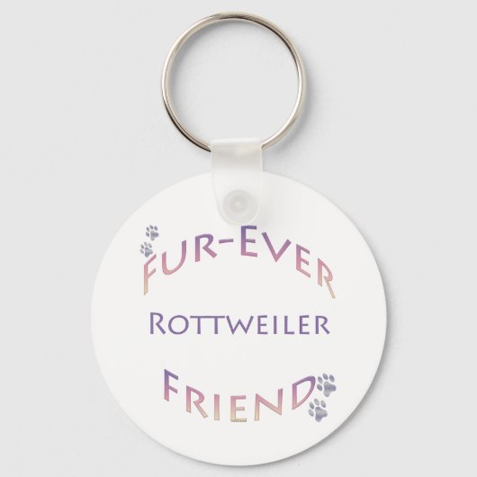 Rottweiler Furever Friend Schlüsselanhänger (Vorderseite)