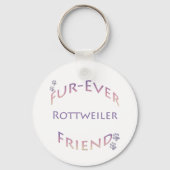 Rottweiler Furever Friend Schlüsselanhänger (Rückseite)
