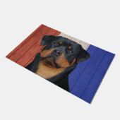 Rottweiler fußmatte (Schrägansicht)