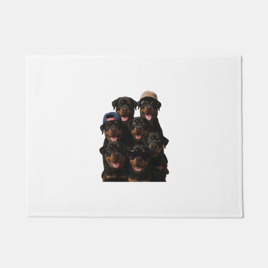 Rottweiler Fußmatte (Vorderseite)