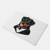 Rottweiler Fußmatte (Schrägansicht)