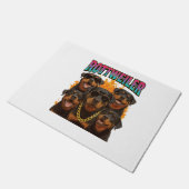 Rottweiler  fußmatte (Schrägansicht)