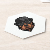Rottweiler Gangster Untersetzer (angewinkelt)