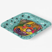 Rottweiler-Geburtstags-Teller Pappteller (Gewinkelt)